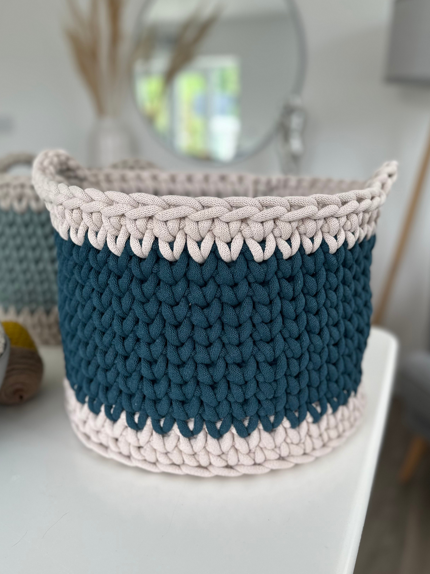 XL Crochet Basket Pattern – with Free Video Tutorial (PDF Download)