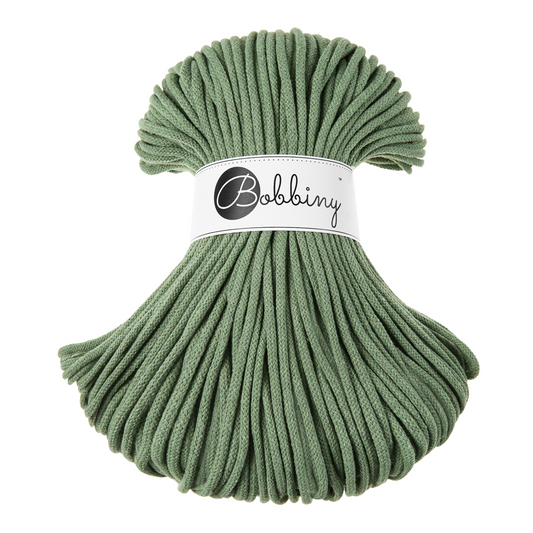 Bobbiny Premium 5mm Braided Cotton Cord - Eucalyptus - 100m