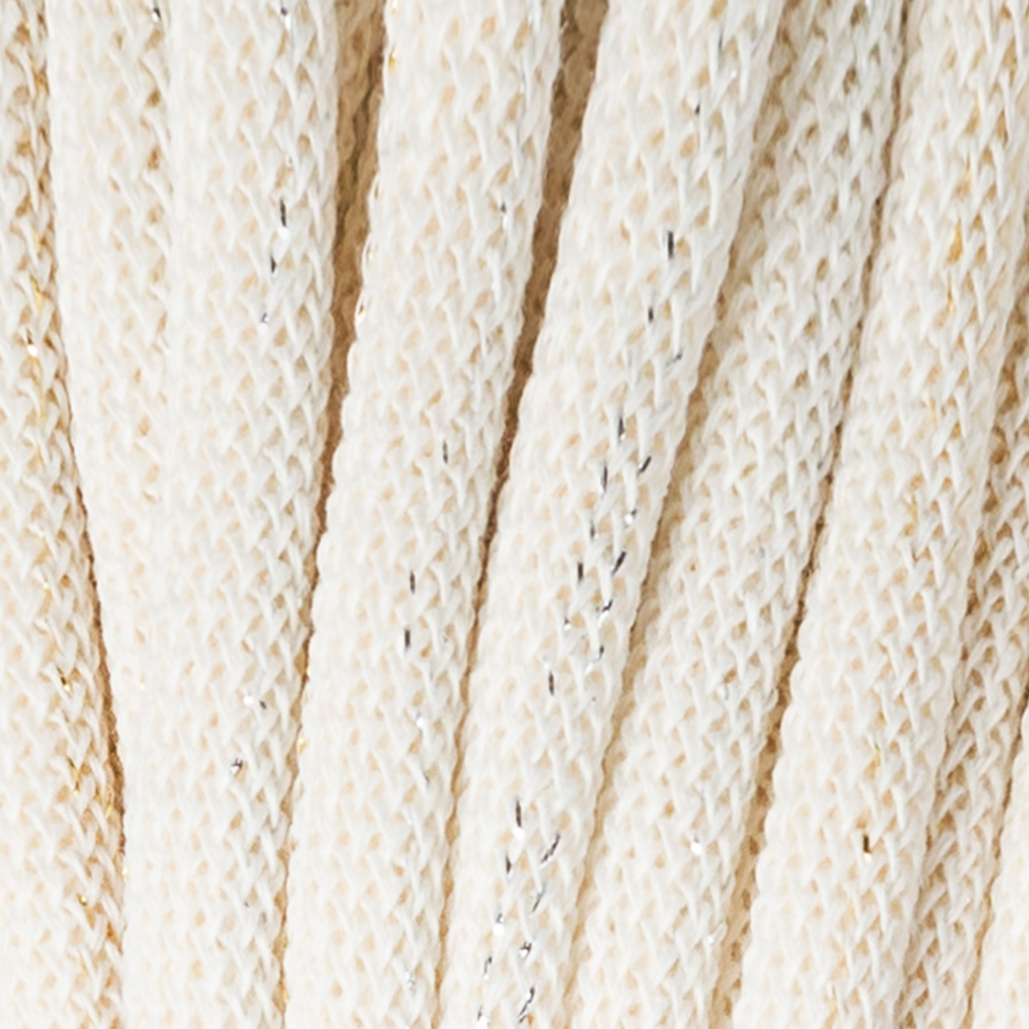 Bobbiny Jumbo 9mm Braided Cotton Cord - Jumbo Shiny Natural - 100m