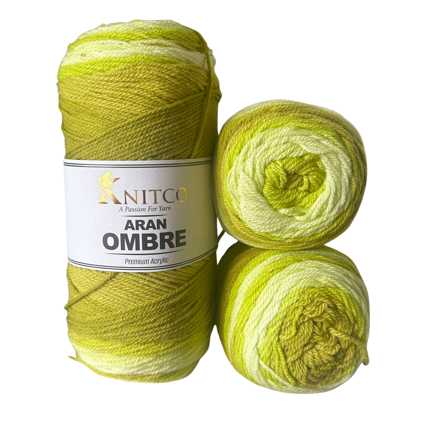 KnitCo Aran Ombre Yarn 200g – Colour Change Premium Acrylic