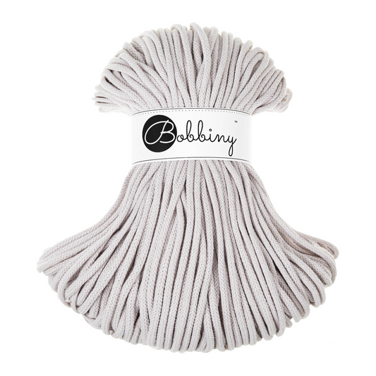 Bobbiny Premium 5mm Braided Cotton Cord - Moonlight - 100m