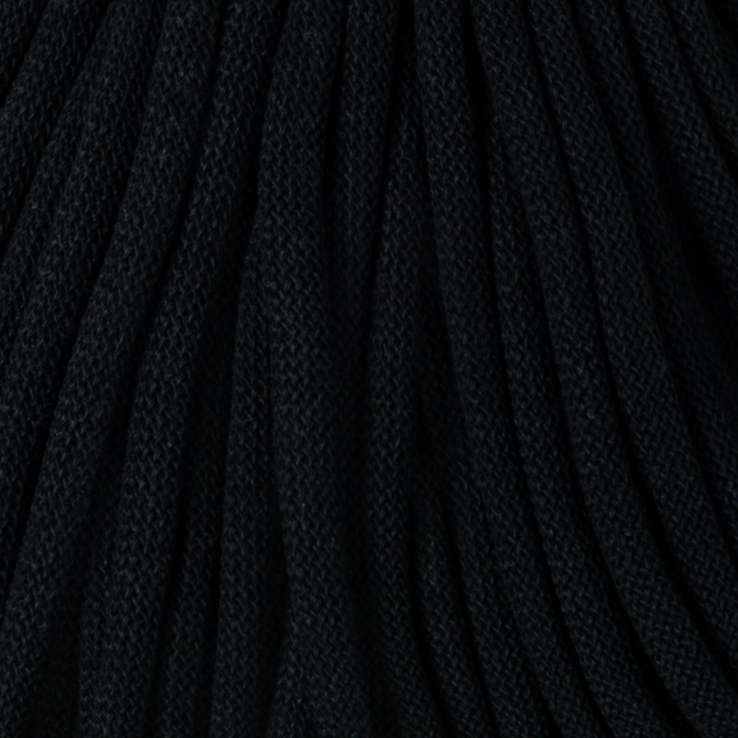 Bobbiny Jumbo 9mm Braided Cotton Cord - Black - 100m