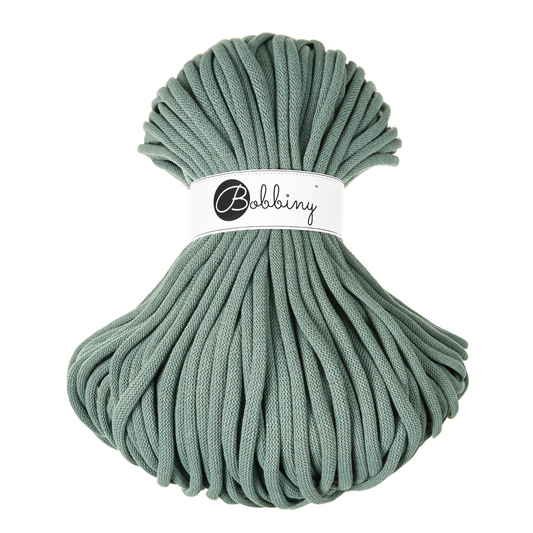 Bobbiny Jumbo 9mm Braided Cotton Cord - Laurel - 100m