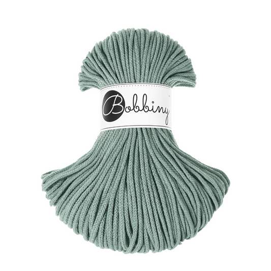 Bobbiny Junior 3mm Braided Cotton Cord - Laurel - 100m