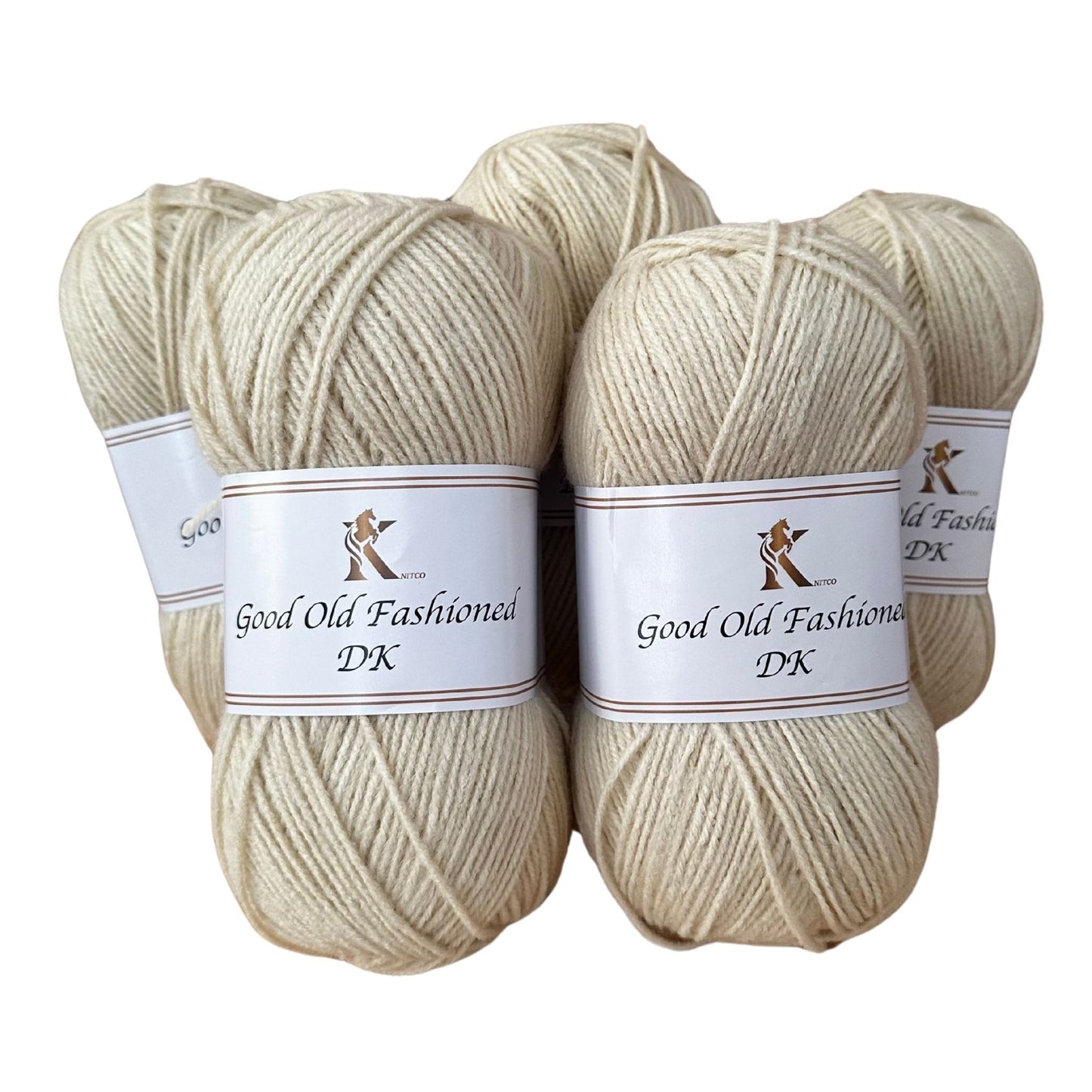 5 x Good Old Fashioned DK Yarn - 100g Everyday Value Pack - Sand 37