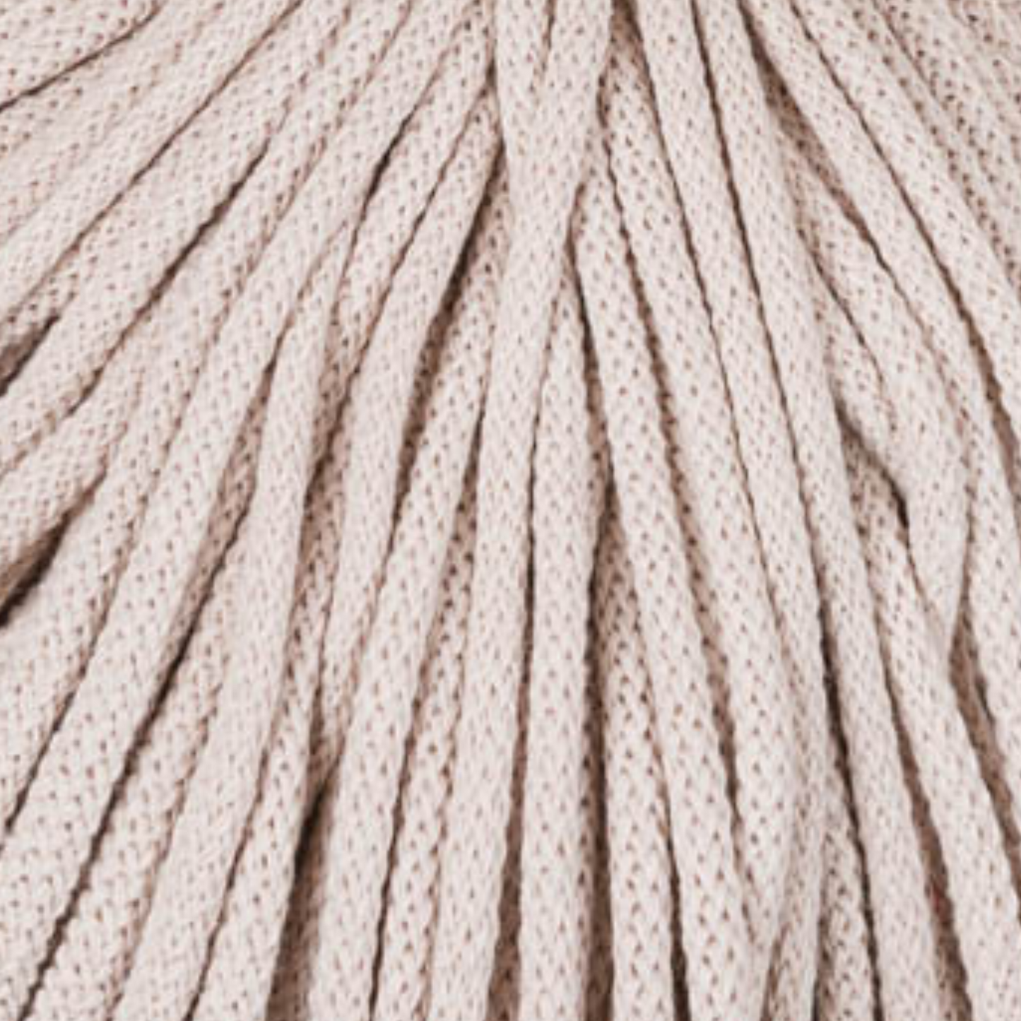 Bobbiny Premium 5mm Braided Cotton Cord - Nude - 100m