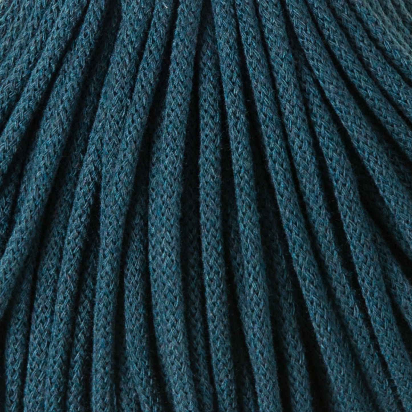 Bobbiny Premium 5mm Braided Cotton Cord - Peacock Blue - 100m