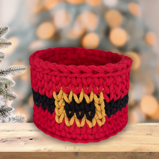 Santa Basket Crochet Kit - Makes 2 Baskets