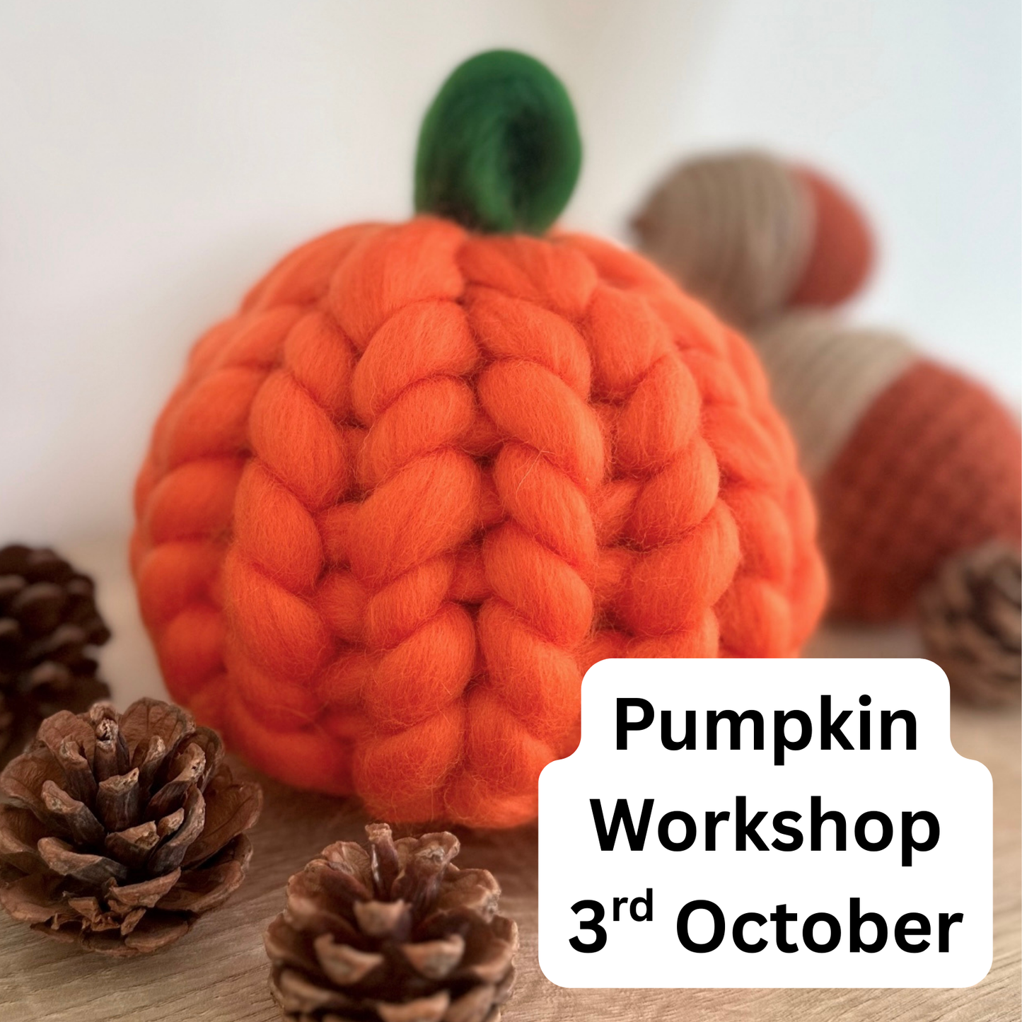 Chunky Merino Pumpkin Workshop - Tu-Mundo Prestatyn - 3rd October