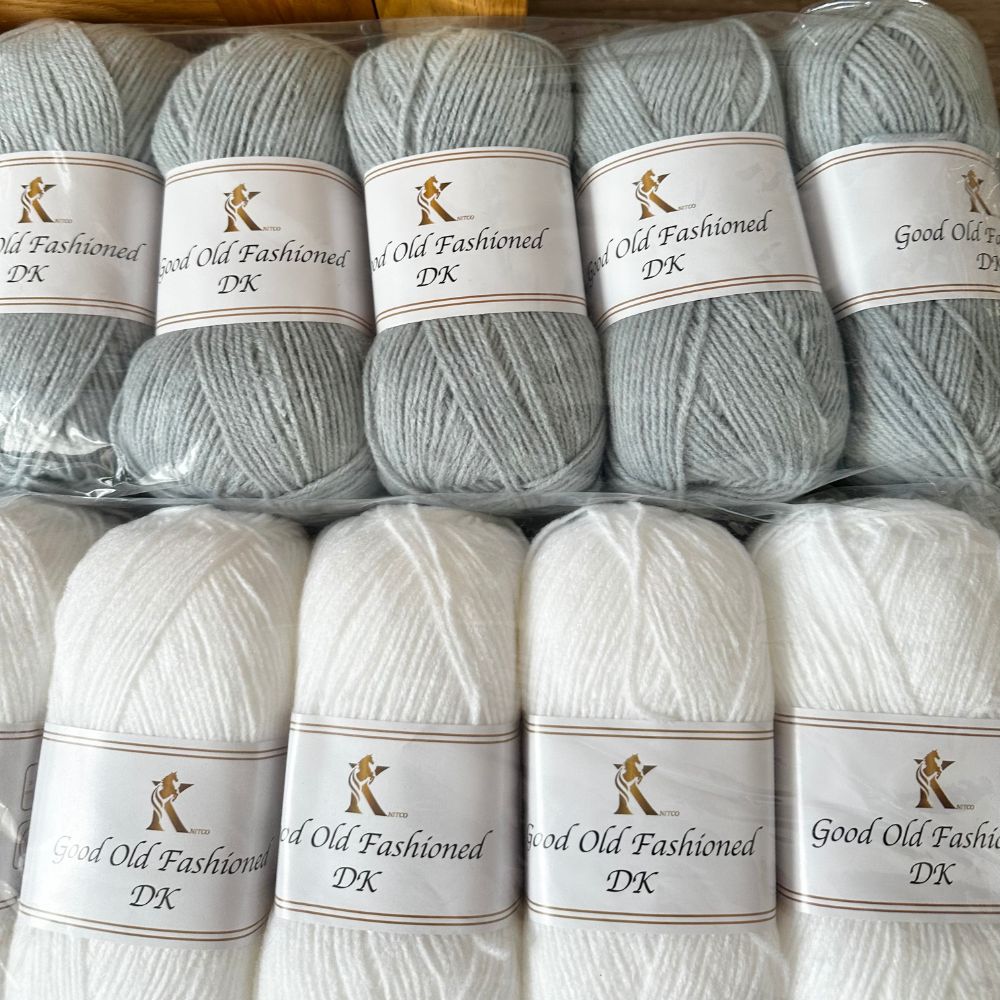 5 x Good Old Fashioned DK Yarn 100g - Silver 36