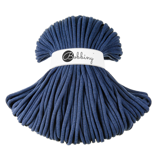 Bobbiny Jumbo 9mm Braided Cotton Cord - Jeans - 100m