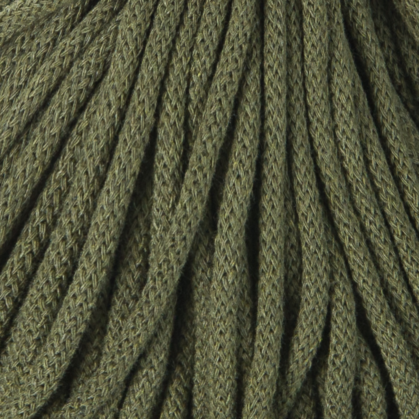 Bobbiny Premium 5mm Braided Cotton Cord - Avocado - 100m