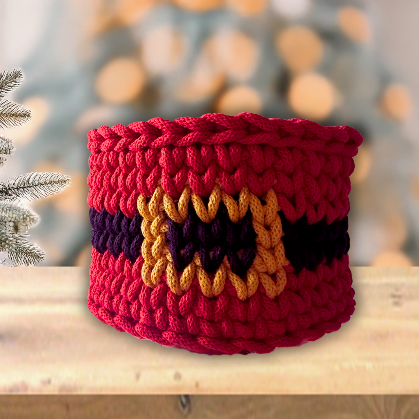 Santa Basket Crochet Kit - Makes 2 Baskets