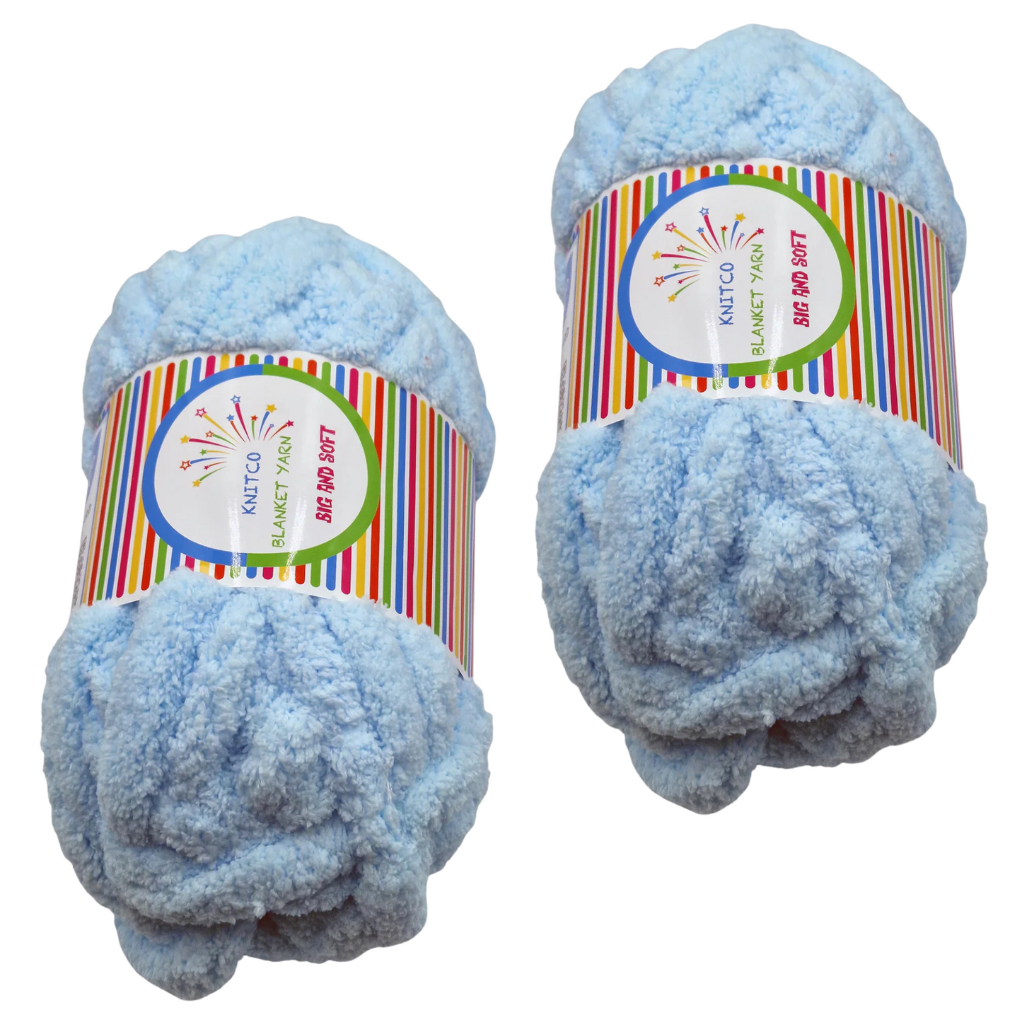 Knitco Blanket Yarn – Big & Soft | 250g Super Chunky -2 Packs - ALL COLOURS