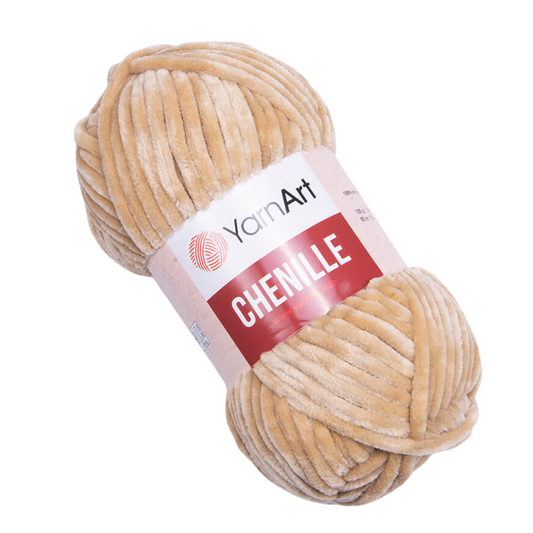 547 YarnArt Chenille Chunky Yarn 100g - Latte