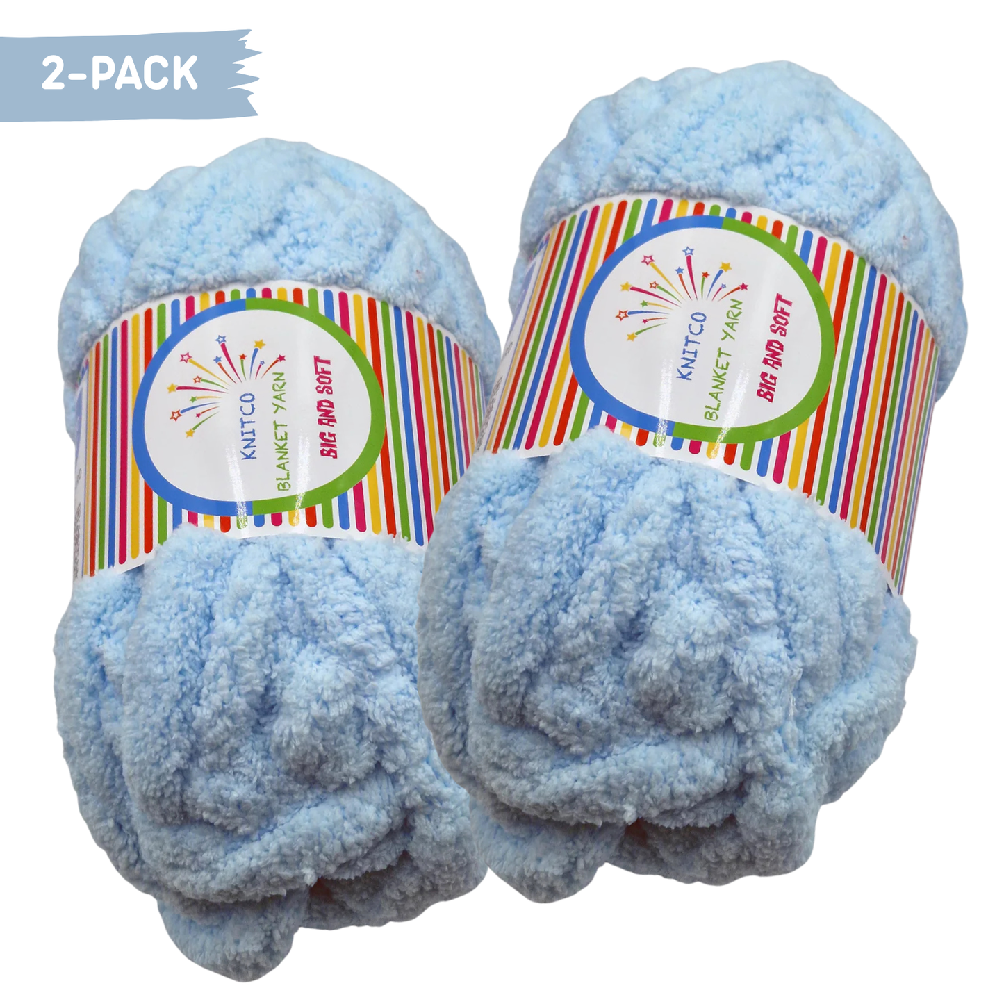 2 Pack Knitco Blanket Yarn – Big & Soft | 250g Super Chunky - ALL COLOURS