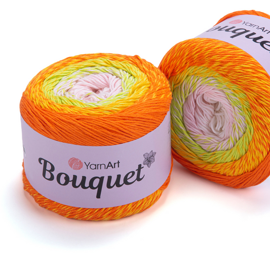 714 - YarnArt Bouquet Cotton Yarn Cake 250g