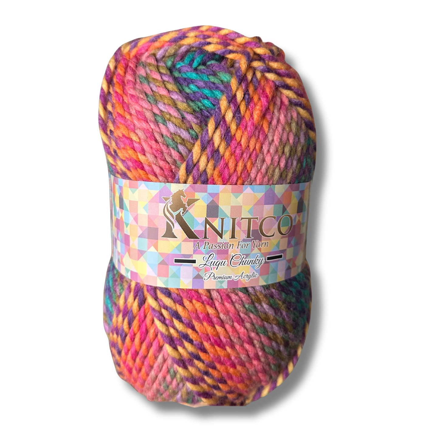 Luqu Super Chunky – 300g Super Chunky Variegated Yarn (195m) 20% Wool