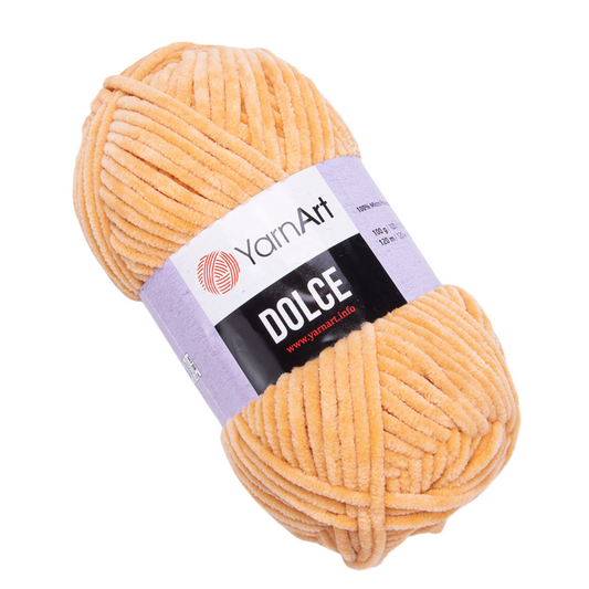 855 YarnArt Dolce Super Chunky Yarn 100g - Light Pastel Orange