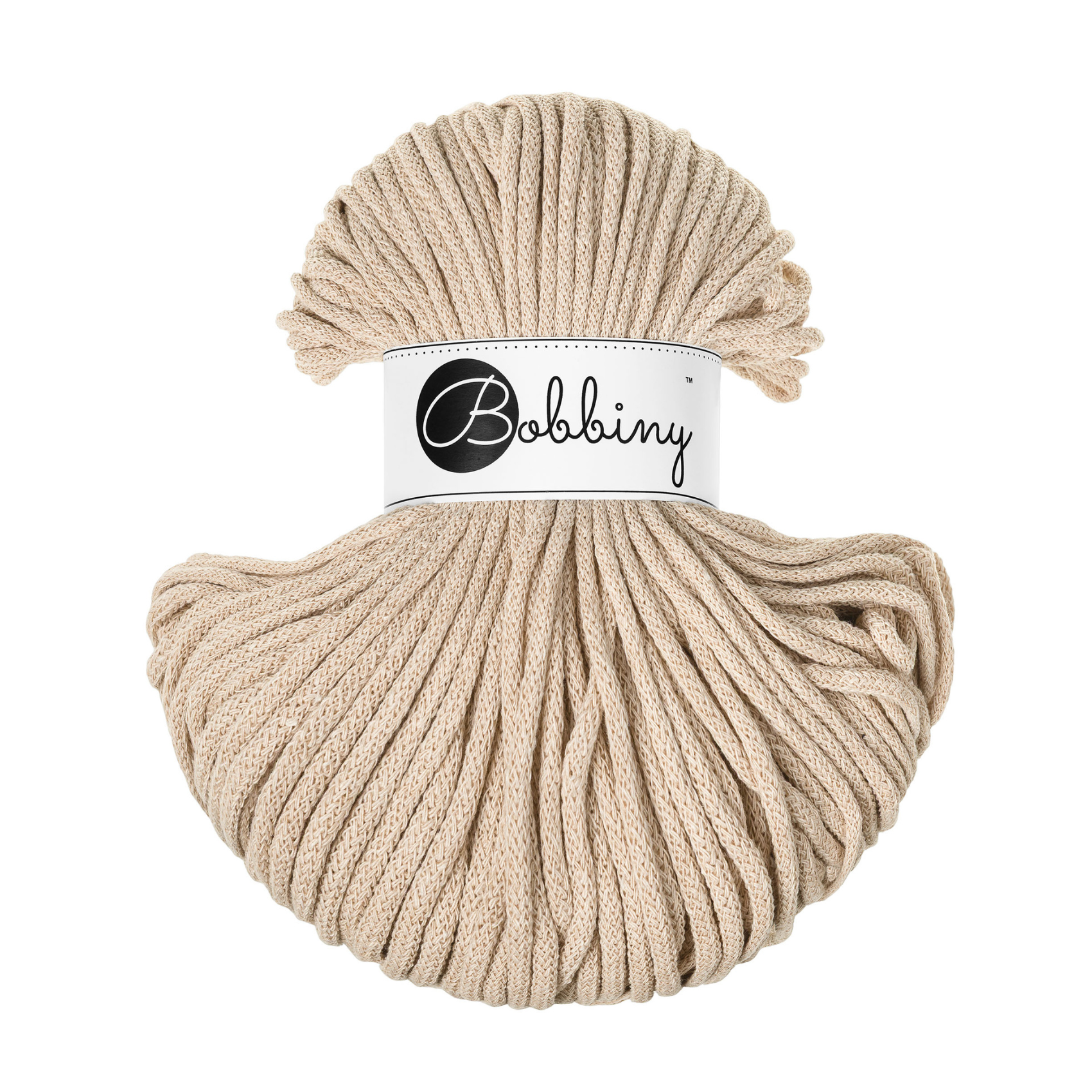 Bobbiny 4mm Braided Cotton Cord 100m ALL COLOURS