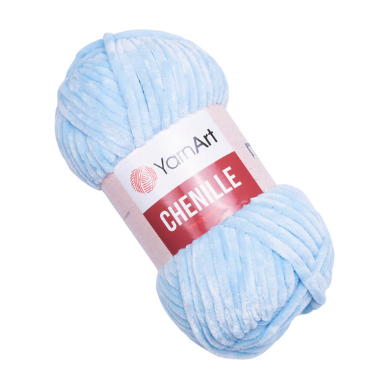 549 YarnArt Chenille Chunky Yarn 100g - Sky Blue