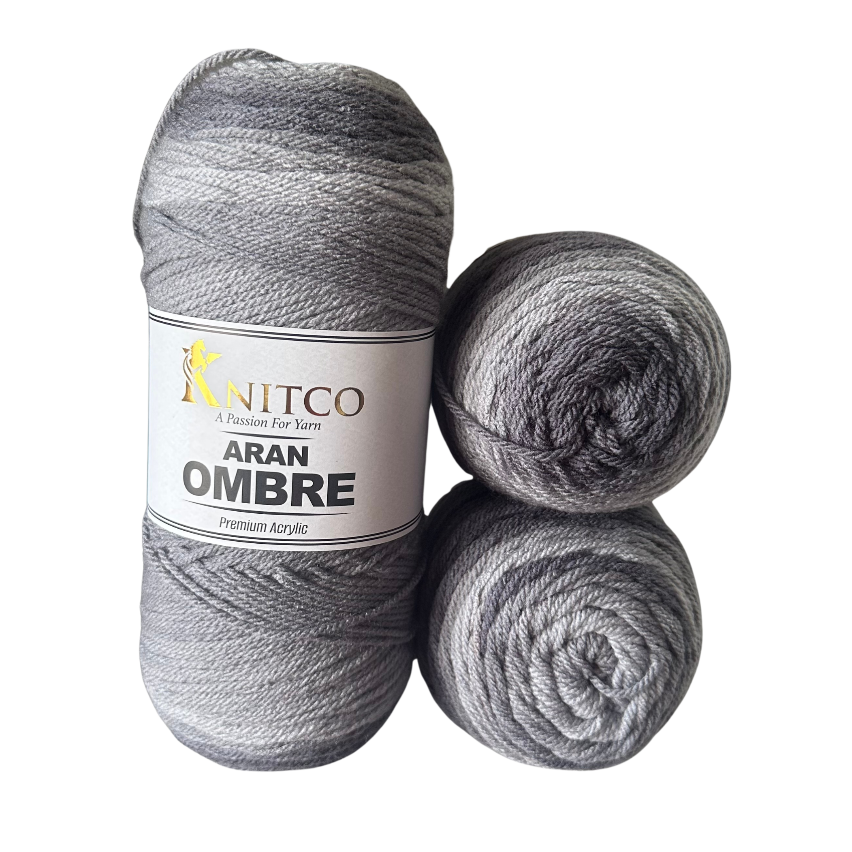 KnitCo Aran Ombre Yarn 200g – Colour Change Premium Acrylic