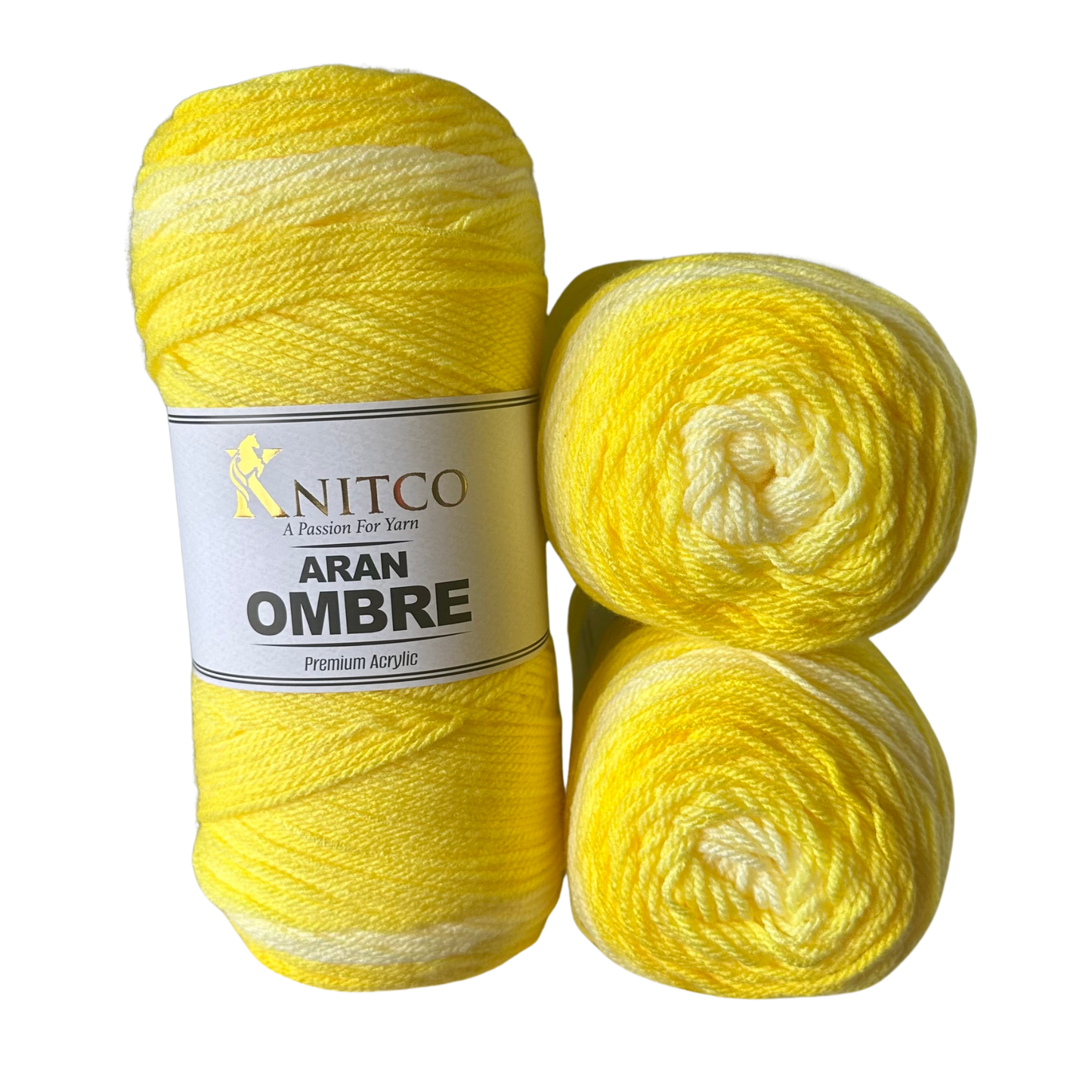 KnitCo Aran Ombre Yarn 200g – Colour Change Premium Acrylic