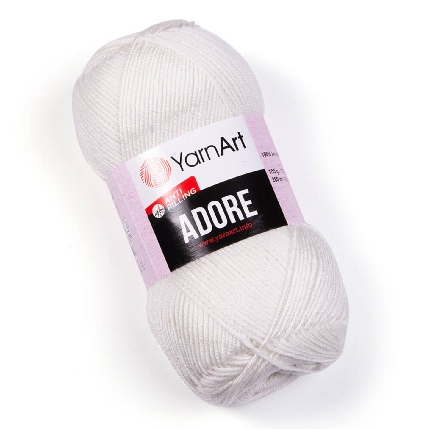 357 YarnArt Adore Yarn 100g - Off White