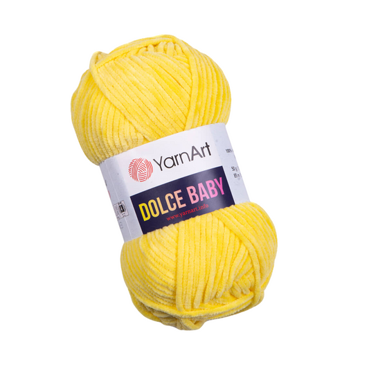 761 YarnArt Dolce Baby Yarn 50g - Bright Yellow