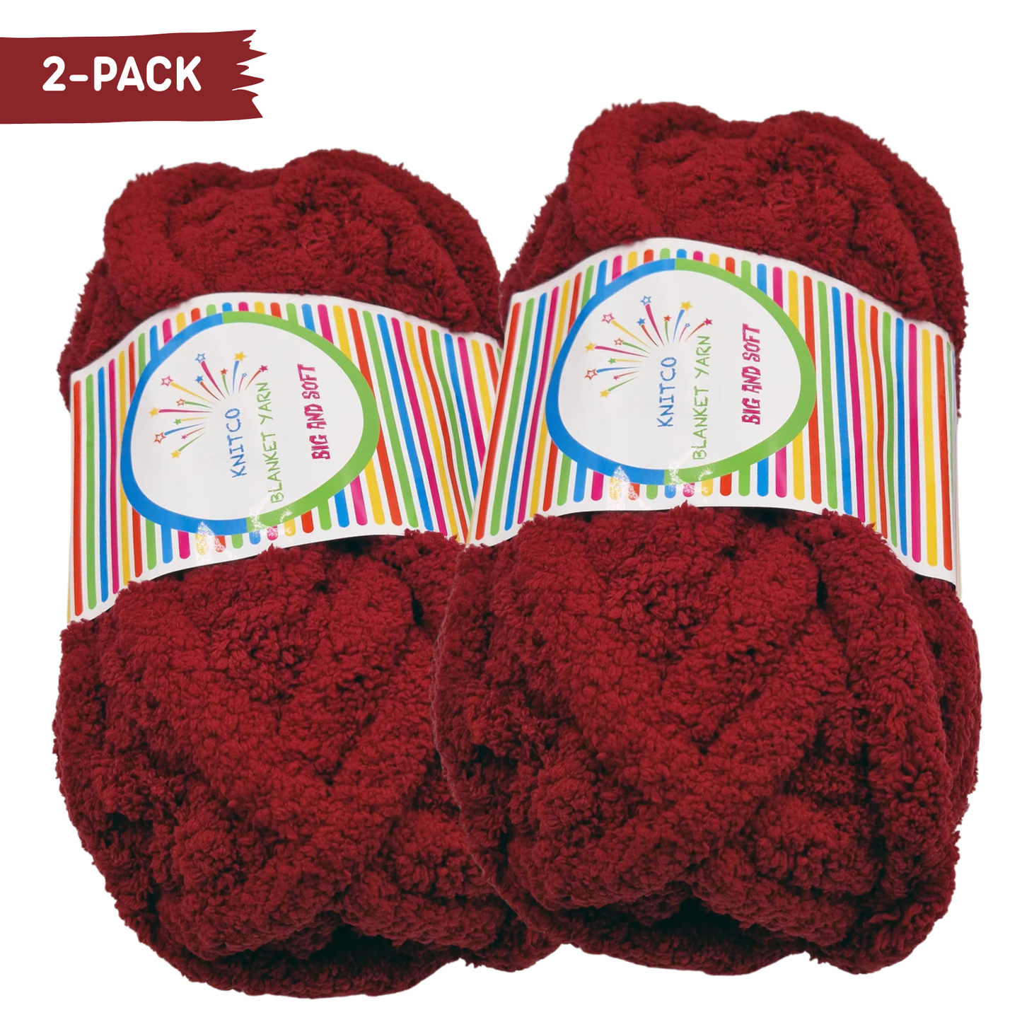 2 Pack Knitco Blanket Yarn – Big & Soft | 250g Super Chunky - ALL COLOURS