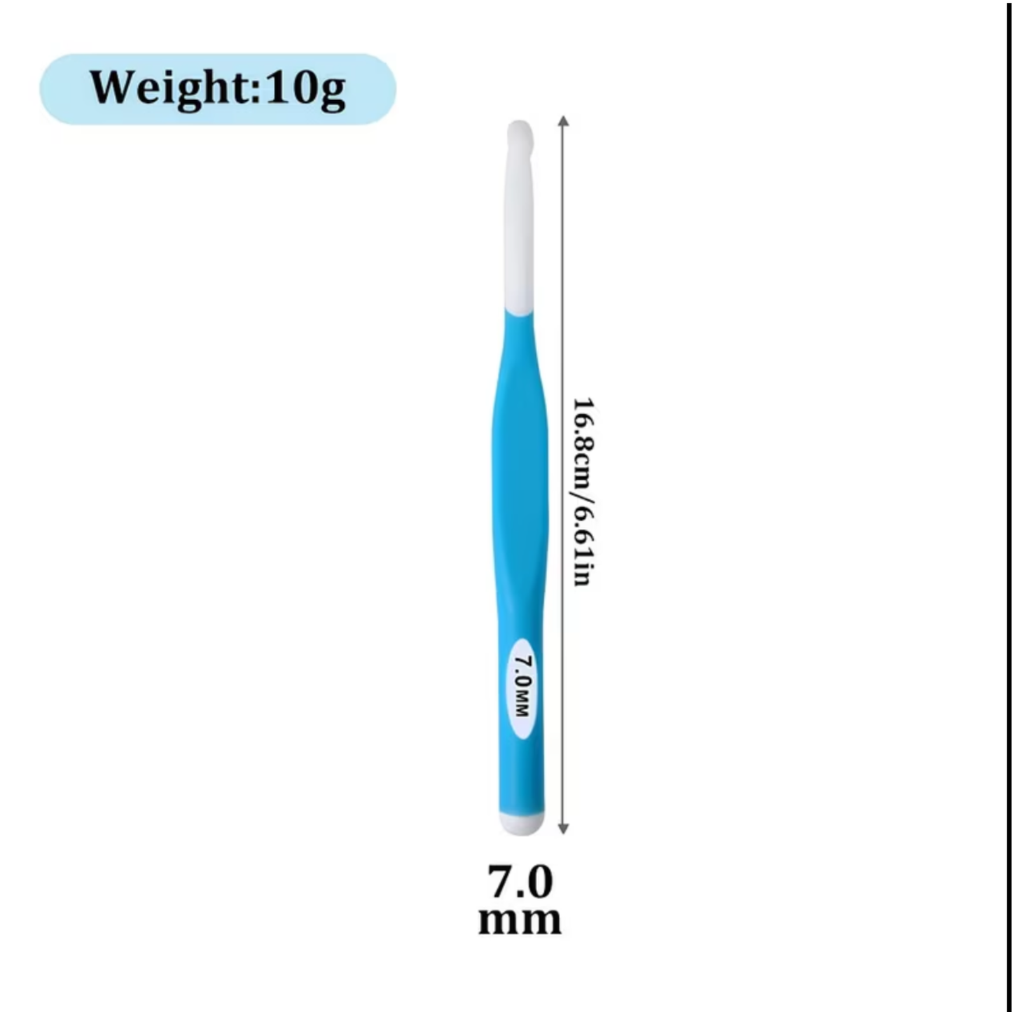 Crochet Hook Various Sizes - Ergonomic Comfortable Grip