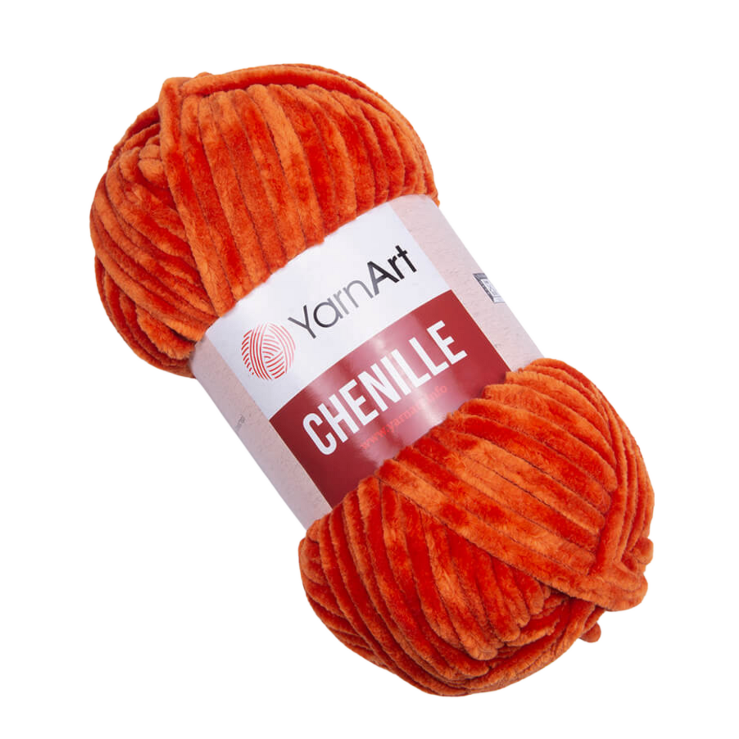 578 YarnArt Chenille Chunky Yarn 100g - Burnt Orange