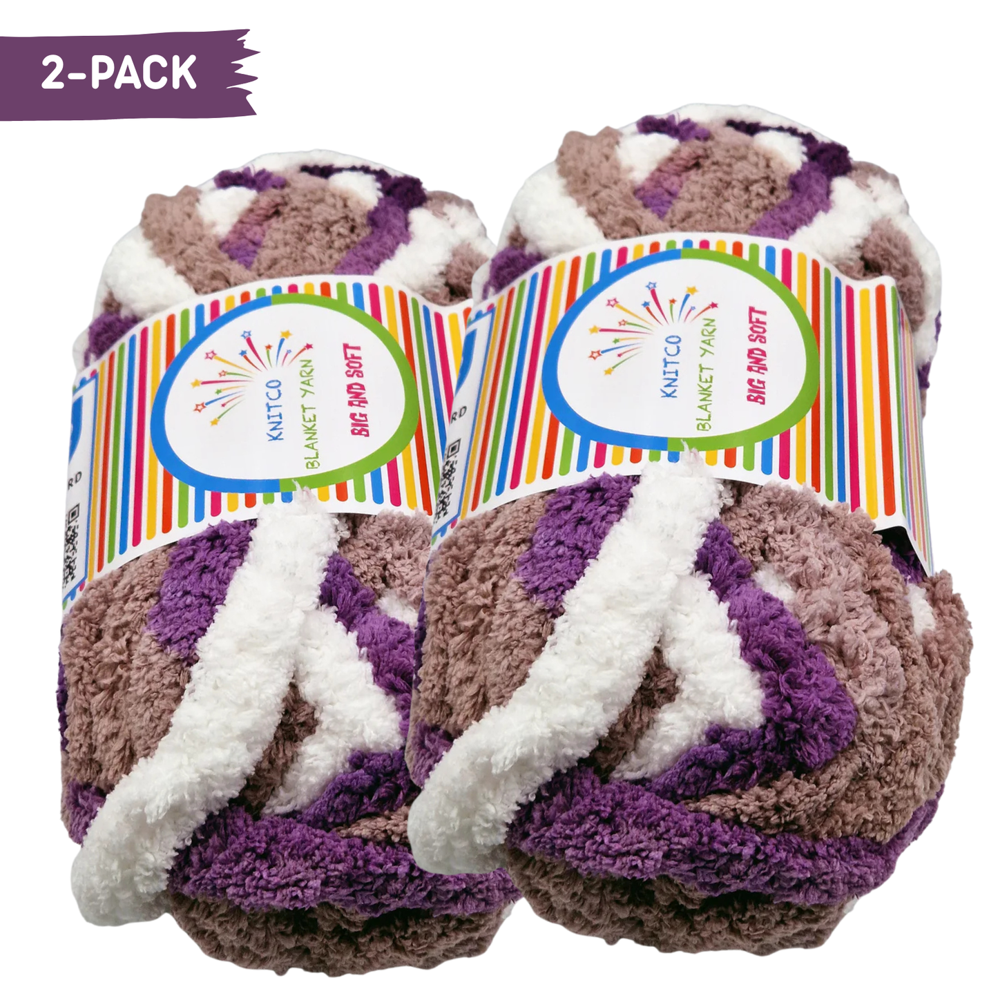 2 Pack Knitco Blanket Yarn – Big & Soft | 250g Super Chunky - ALL COLOURS