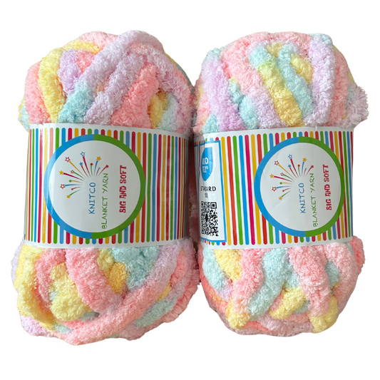 Knitco Blanket Yarn – Big & Soft | 250g Super Chunky -2 Packs - ALL COLOURS
