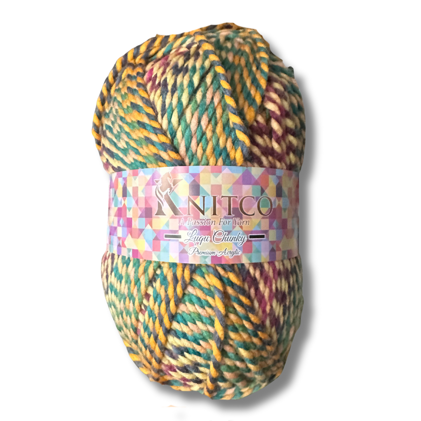 Luqu Super Chunky – 300g Super Chunky Variegated Yarn (195m) 20% Wool
