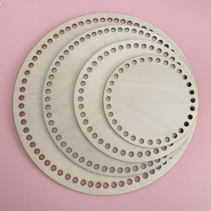 Round Crochet Basket Bases – Multiple Sizes