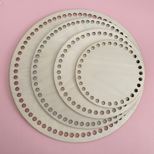 Round Crochet Basket Bases – Multiple Sizes
