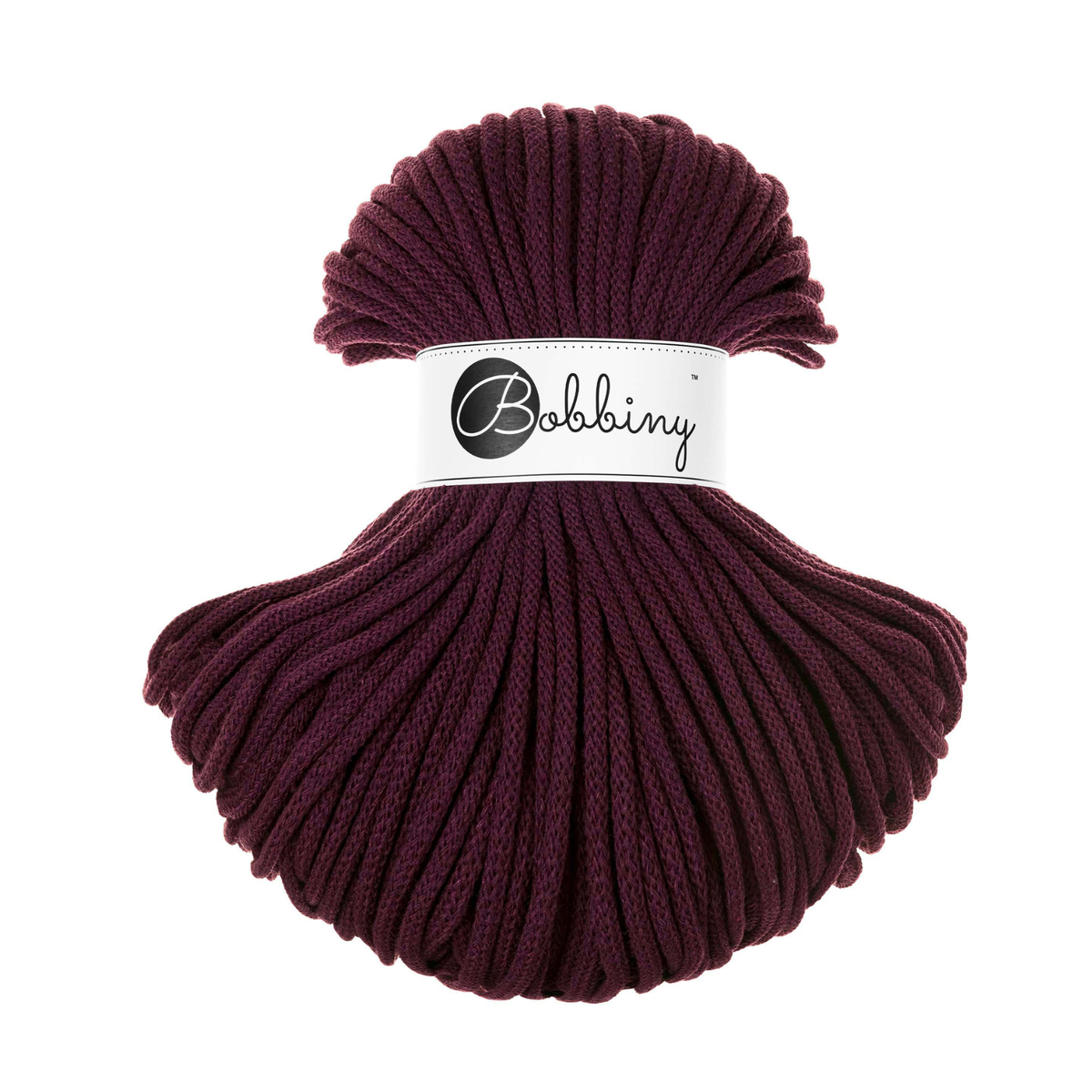 Bobbiny 5mm Braided Cotton Cord 100m ALL COLOURS