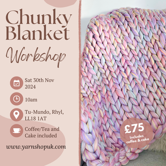 Tu-Mundo Rhyl - 30th November - Blanket Workshop - SOLD OUT