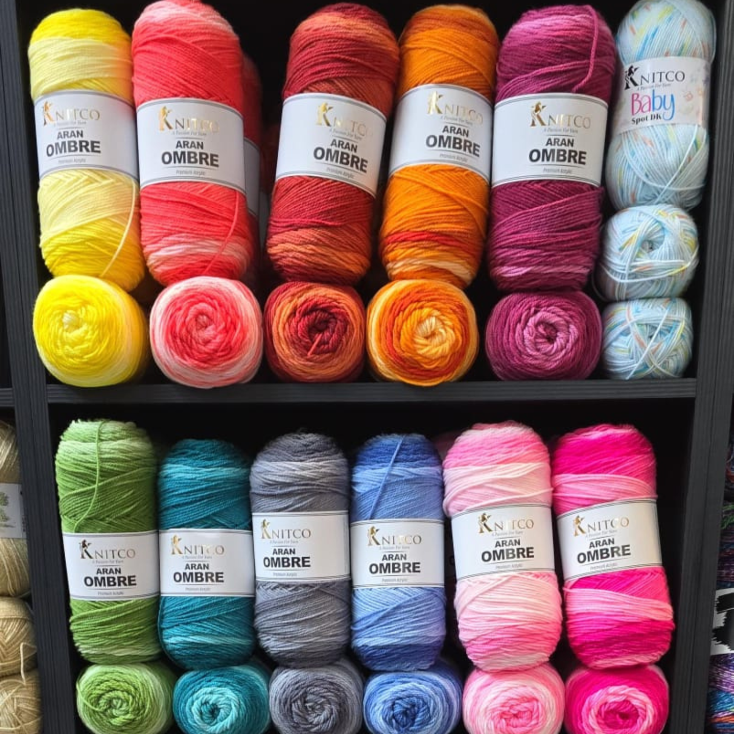 KnitCo Aran Ombre Yarn 200g – Colour Change Premium Acrylic
