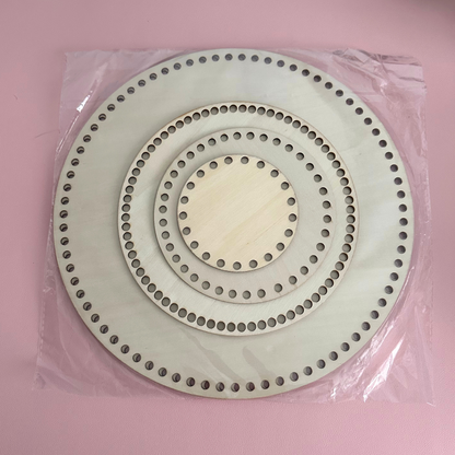 Round Crochet Basket Bases – Multiple Sizes