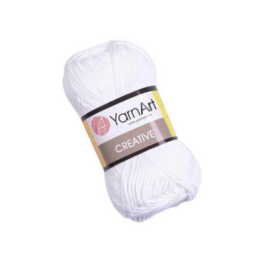 220 YarnArt Creative 100% Cotton - 50g - White