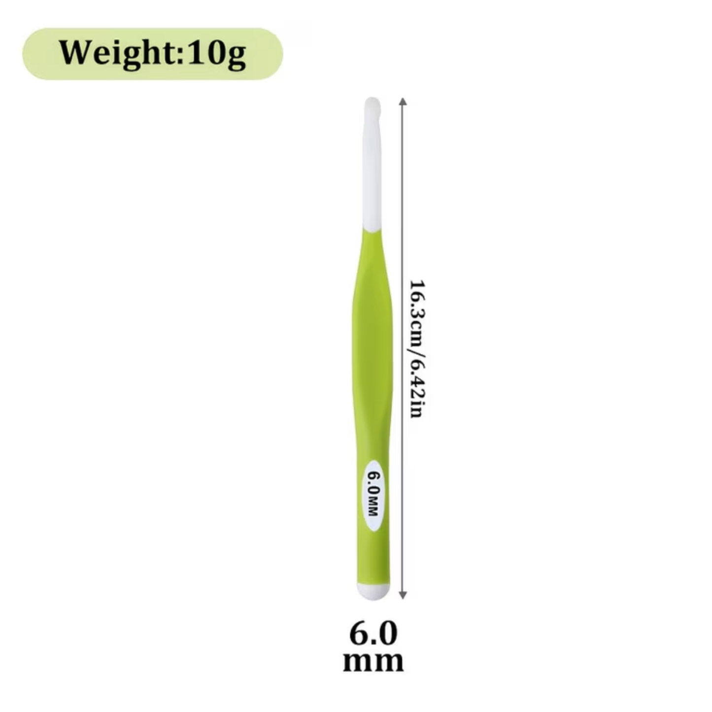 Crochet Hook Various Sizes - Ergonomic Comfortable Grip