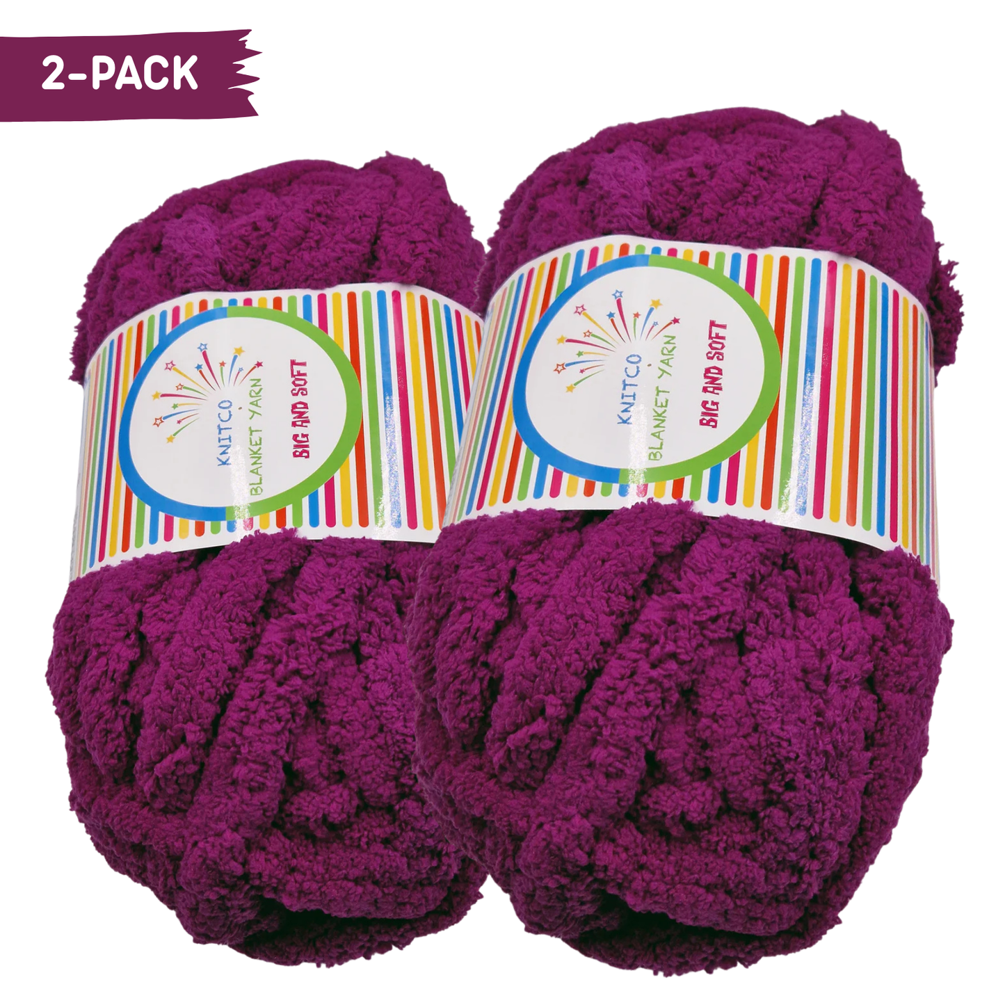 2 Pack Knitco Blanket Yarn – Big & Soft | 250g Super Chunky - ALL COLOURS