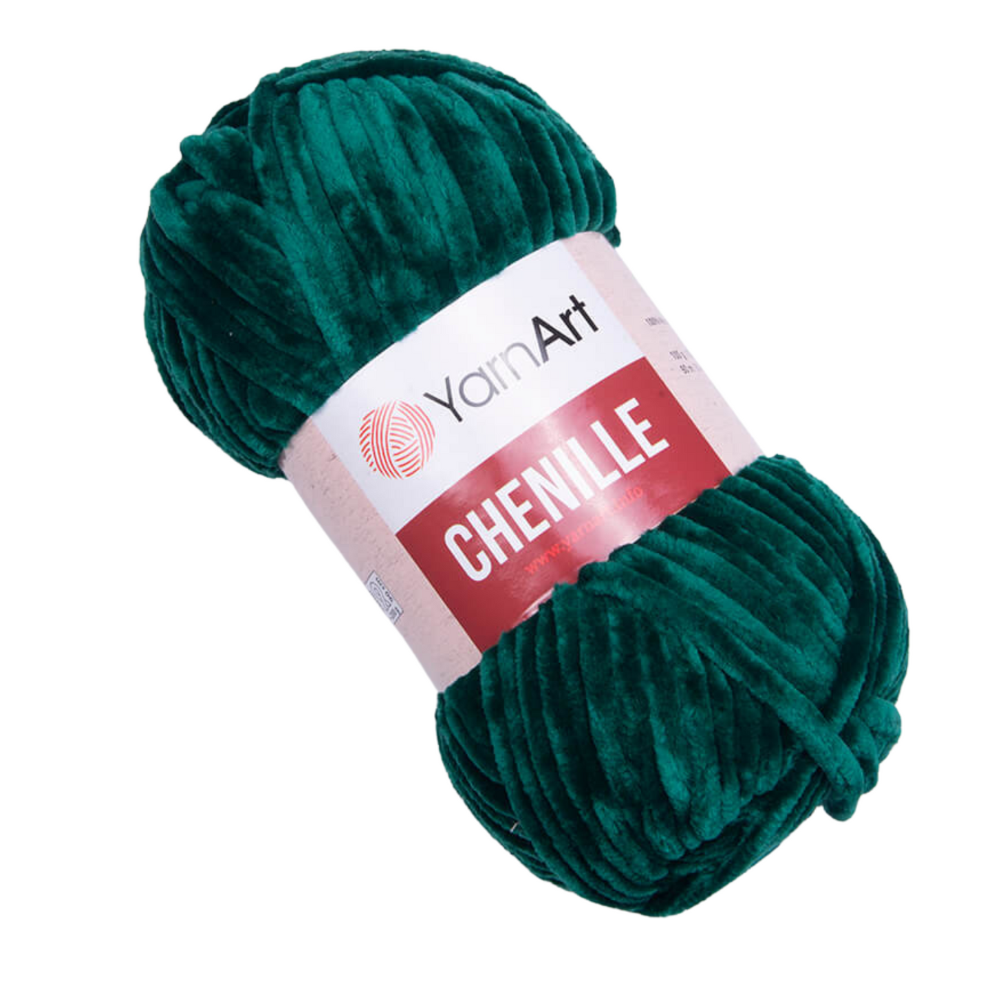 574 YarnArt Chenille Chunky Yarn 100g - Emerald Green