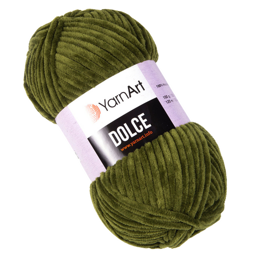 772 YarnArt Dolce Super Chunky Yarn 100g - Olive Green