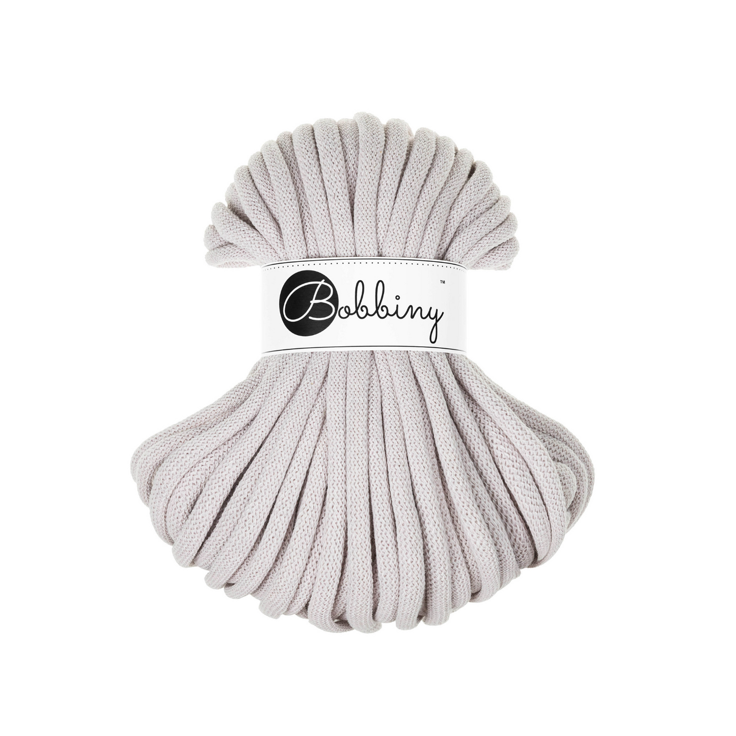 Bobbiny Jumbo 9mm Braided Cotton Cord - Moonlight - 100m