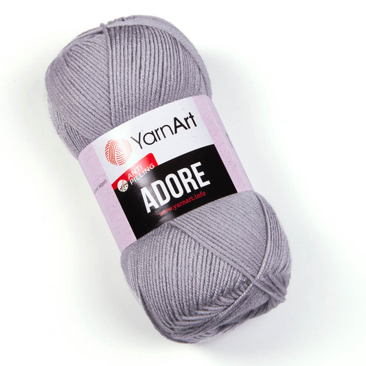 346 YarnArt Adore Yarn 100g - Silver