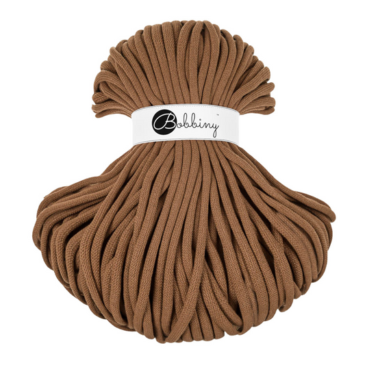 Bobbiny Jumbo 9mm Braided Cotton Cord - Caramel - 100m