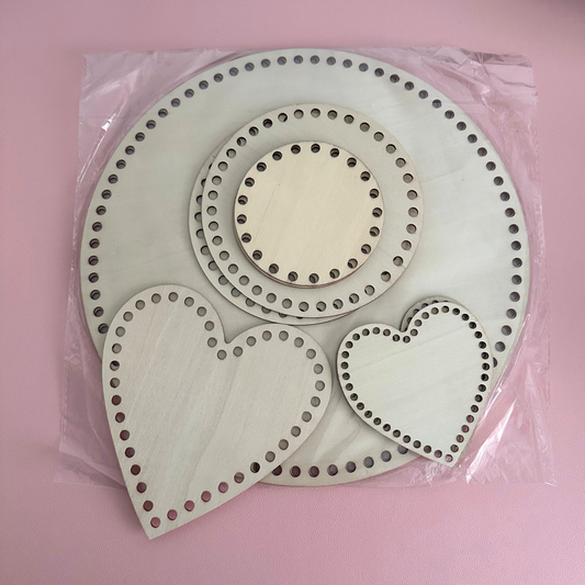 Round Crochet Basket Bases – Multiple Sizes